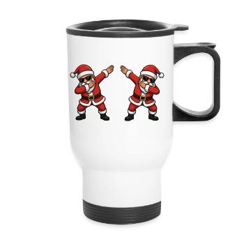 Dab Santa Doppelganger - Thermal mug with handle - white - Front