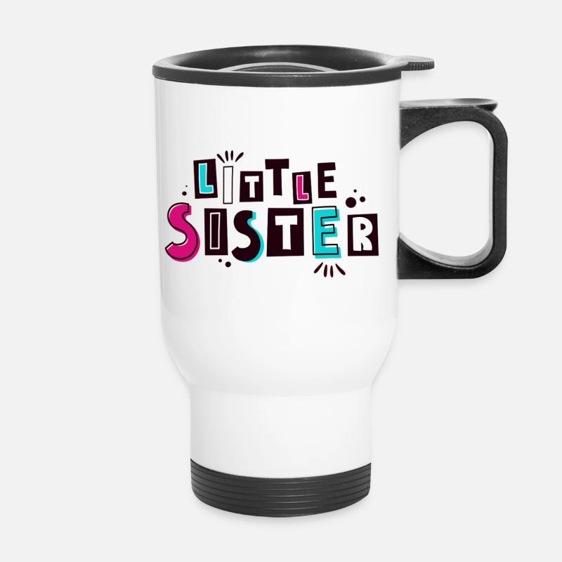 little sister - Thermal mug with handle - white