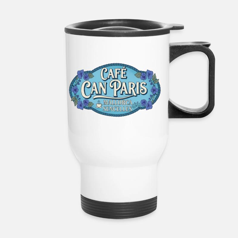 Mallorca Cafe Can Paris Sencelles - Thermal mug with handle - white
