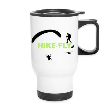Hike Fly - Thermobecher mit Tragegriff - Weiß - Vorne
