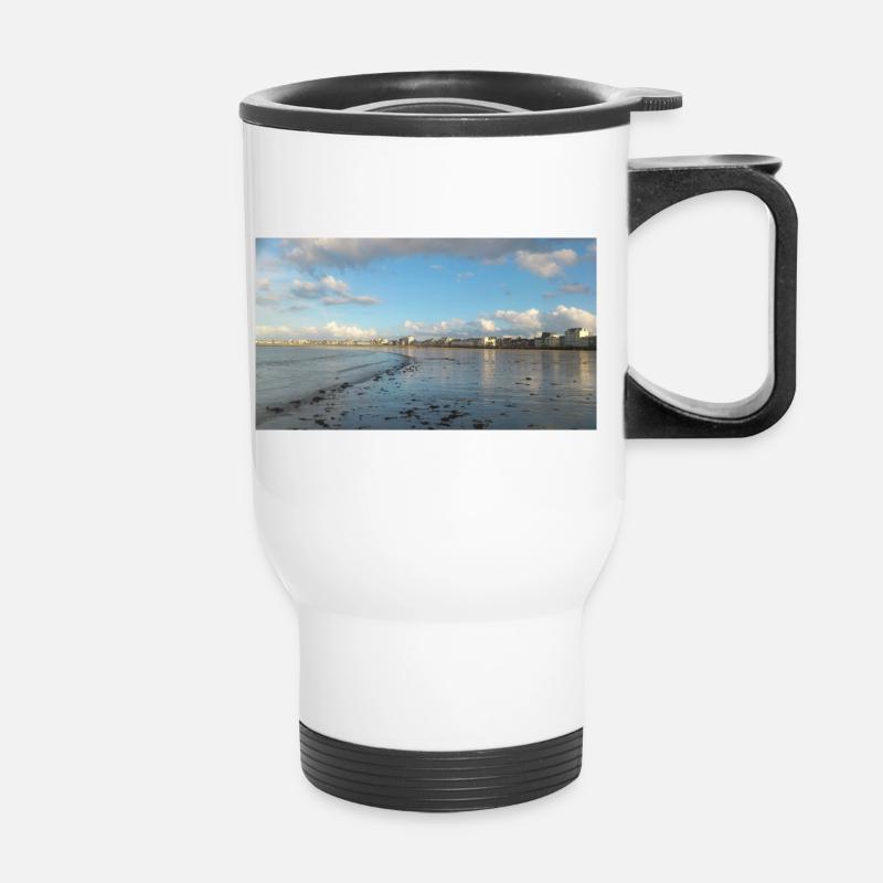 Brittany Saint-Malo - Thermal mug with handle - white