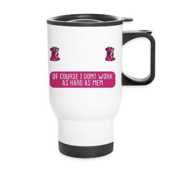 Acupuncteur féminine Bien faire les choses du premier coup - Tasse isotherme avec poignée - blanc - Devant