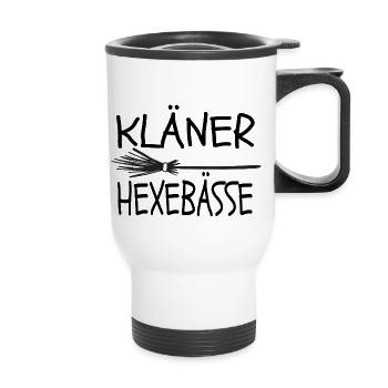 Kläner Hexebässe - Thermobecher mit Tragegriff - Weiß - Vorne