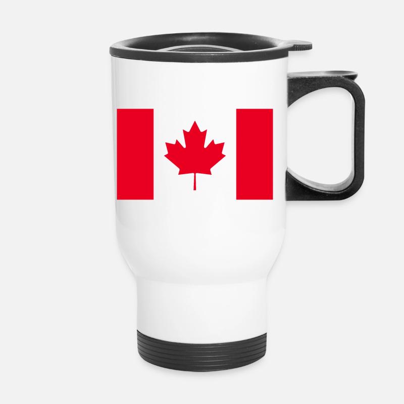 Get our Canada flags now - Thermal mug with handle - white
