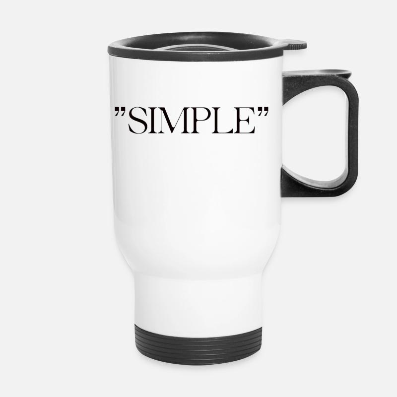 simple - Thermobecher mit Tragegriff - Weiß