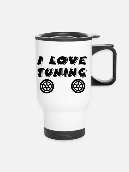 Tuning - Thermobecher mit Tragegriff - Weiß