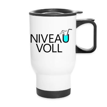 Niveau complet - Tasse isotherme avec poignée - blanc - Devant