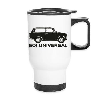  601 Kombi Trabi - Thermobecher mit Tragegriff - Weiß - Vorne