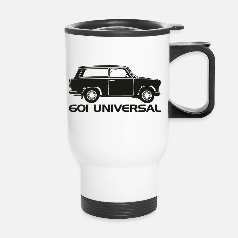 Trabant 601 Kombi Trabi - Thermobecher mit Tragegriff - Weiß