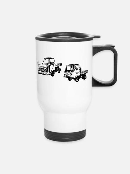 Multicar M22 M25 M26 - Thermobecher mit Tragegriff - Weiß