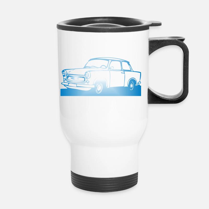 Trabant 601 Limo Trabi - Thermobecher mit Tragegriff - Weiß