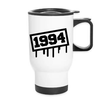 1994 - Thermobecher mit Tragegriff - Weiß - Vorne