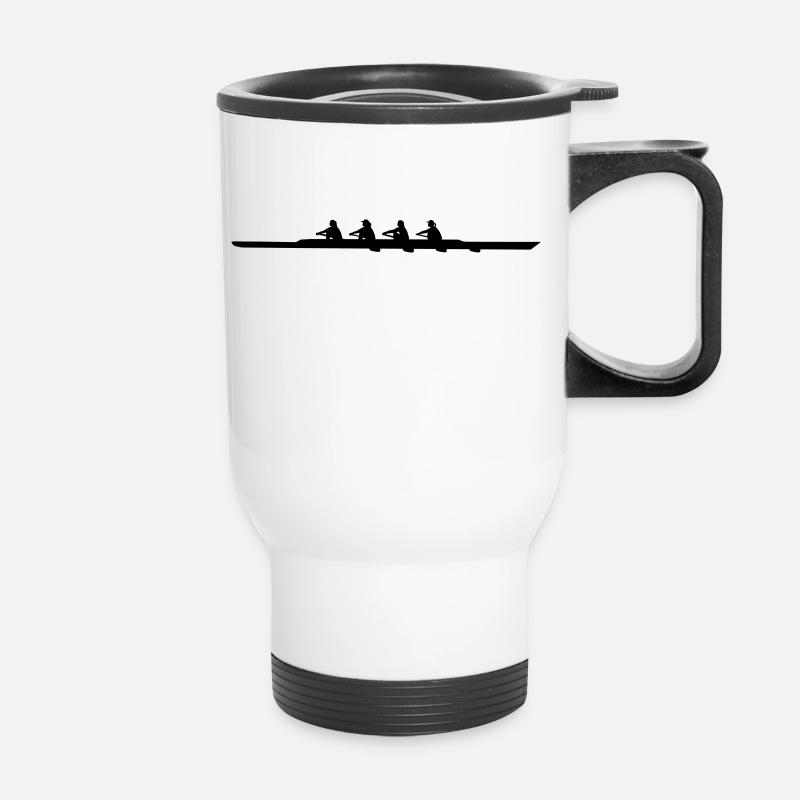 Rowing quad, women's crew - Tasse isotherme avec poignée - blanc