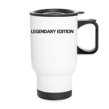 Legendär legenden Ausgabe Held Legende Vektor 07 - Thermobecher mit Tragegriff - Weiß - Vorne