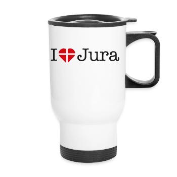 J’adore Jura - Tasse isotherme avec poignée - blanc - Devant