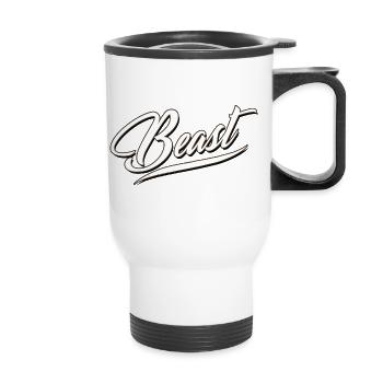 mode bête gym entraînement kraft forte puissance énergie - Tasse isotherme avec poignée - blanc - Devant