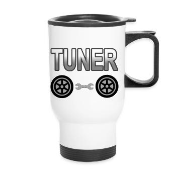 Voiture - Tasse isotherme avec poignée - blanc - Devant