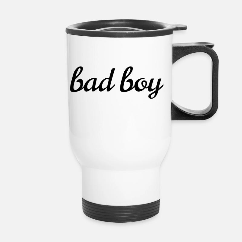 bad boy - Thermobecher mit Tragegriff - Weiß