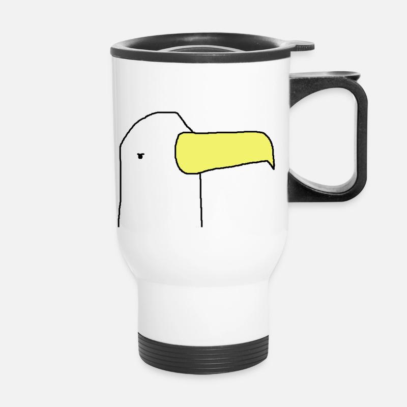 Eagle - Thermal mug with handle - white