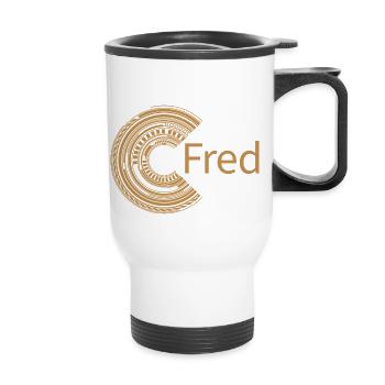 Für Fred - Thermobecher mit Tragegriff - Weiß - Vorne