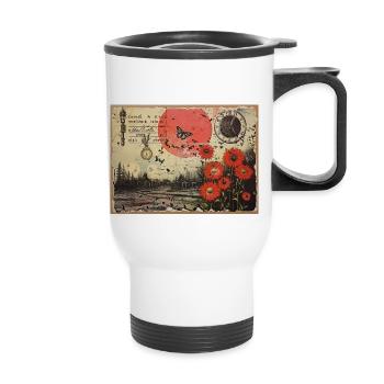 Vintage Picture - Thermal mug with handle - white - Front