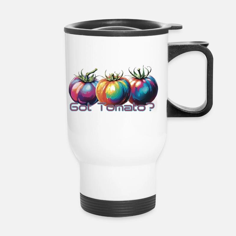 Got Tomato - Thermal mug with handle - white