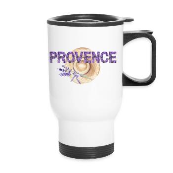 Sommer in der Provence - Thermobecher mit Tragegriff - Weiß - Vorne