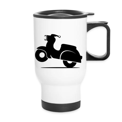 Schwalbe knautschig - Thermobecher mit Tragegriff