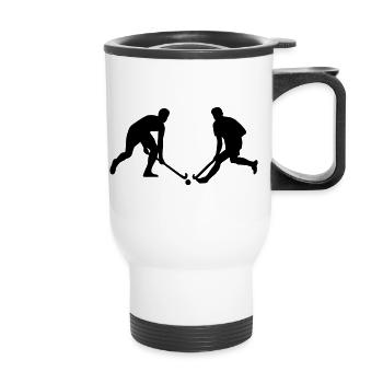 Field Hockey - men - Thermobecher mit Tragegriff - Weiß - Vorne