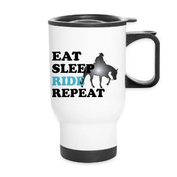 Reining Westernreiter - Tasse isotherme avec poignée - blanc - Devant