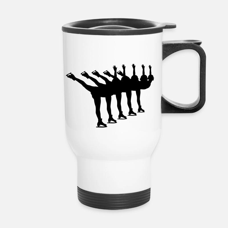 patinage synchronisé - Tasse isotherme avec poignée - blanc