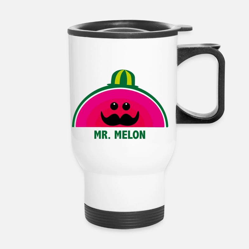 Mr. Melon - Thermal mug with handle - white