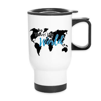 Travel the World 2c - Tasse isotherme avec poignée - blanc - Devant
