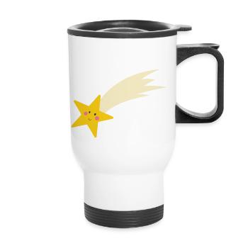 Falling star - Thermal mug with handle - white - Front