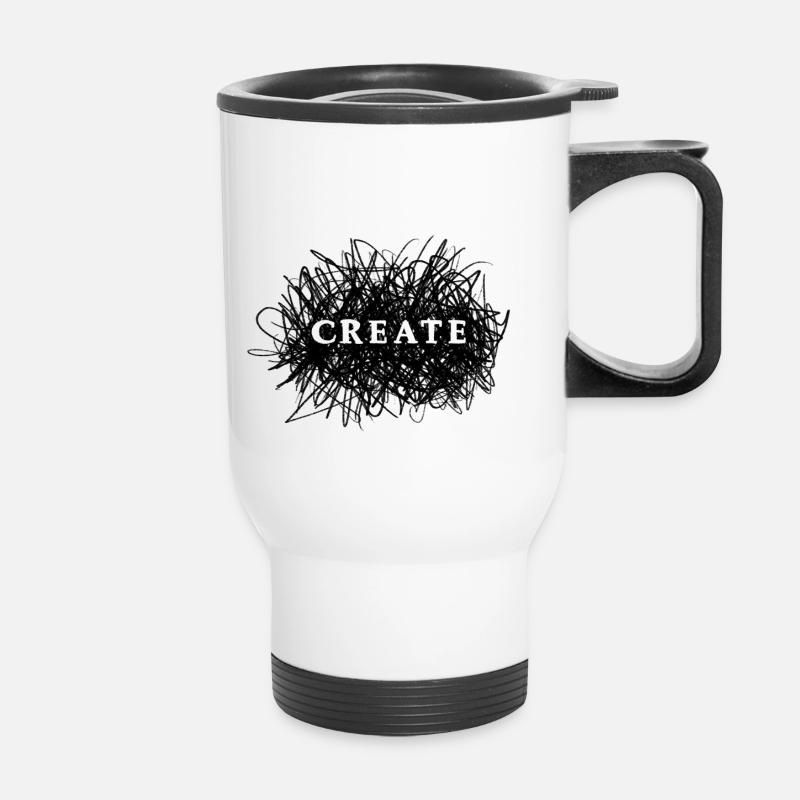 Create - Tasse isotherme avec poignée - blanc