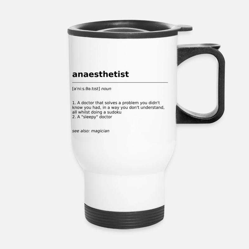 Anaesthetist - The problem solver - Thermal mug with handle - white