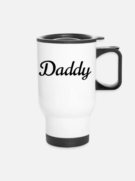 Daddy - Thermobecher mit Tragegriff - Weiß