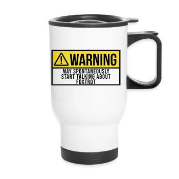 Foxtrot - Thermal mug with handle - white - Front