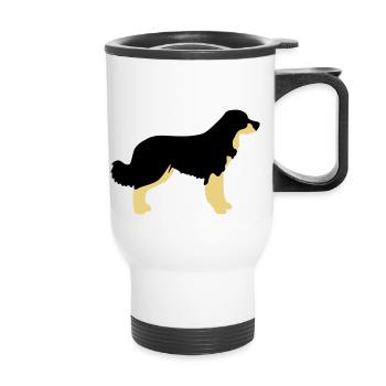 hovawart vektor E - Thermal mug with handle - white - Front