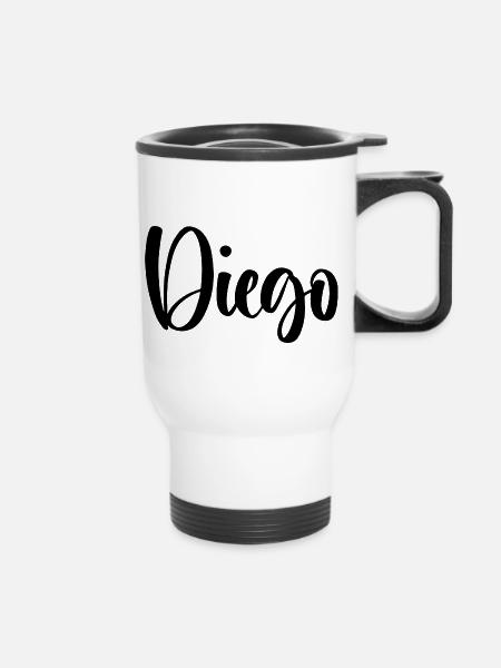 Diego - Thermobecher mit Tragegriff - Weiß