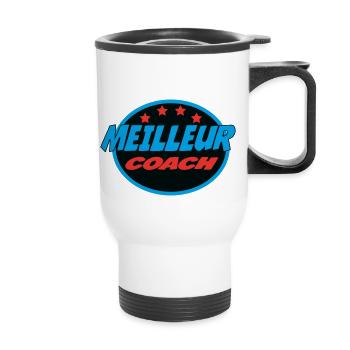 MEILLEUR COACH - Tasse isotherme avec poignée - blanc - Devant