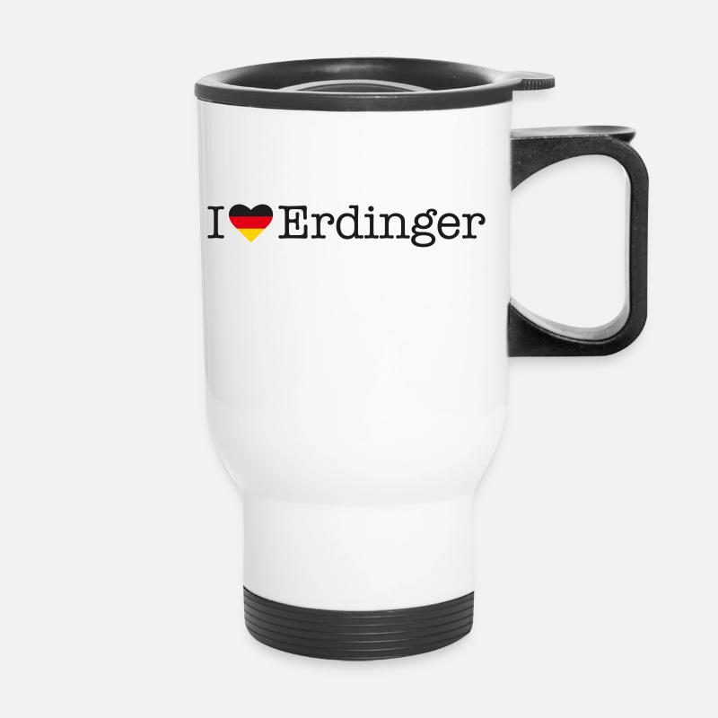 I love Erdinger - Thermal mug with handle - white