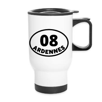08 ardennes - Tasse isotherme avec poignée - blanc - Devant