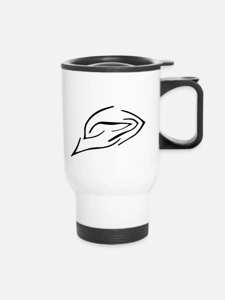 wave - Thermobecher mit Tragegriff - Weiß