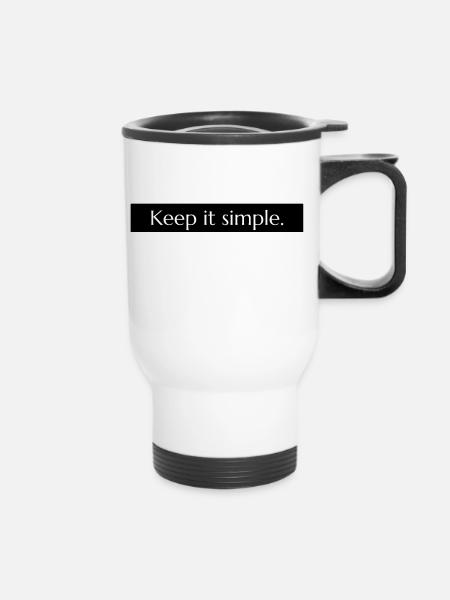 Keep it simple Sammlung - Thermobecher mit Tragegriff - Weiß