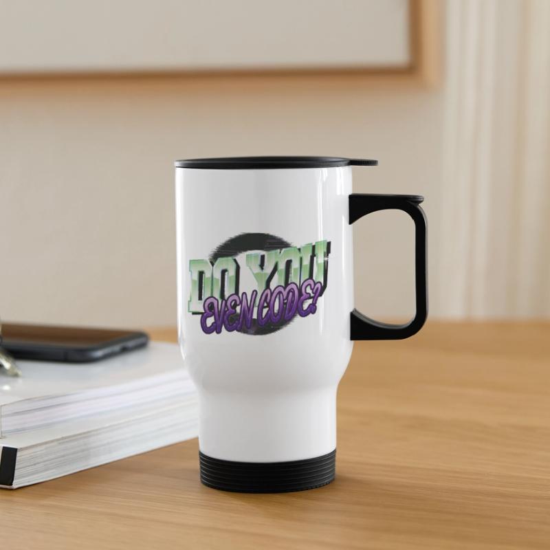 informatics computer language Thermal mug with handle