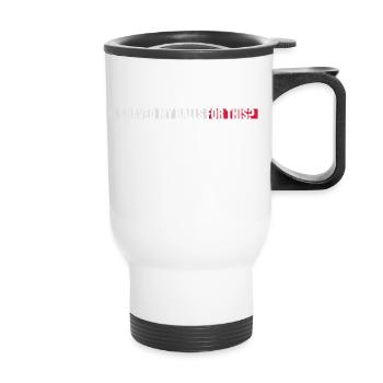 Je me suis rasé les couilles - Tasse isotherme avec poignée - blanc - Devant