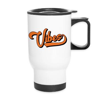 Vibes - Thermobecher mit Tragegriff - Weiß - Vorne