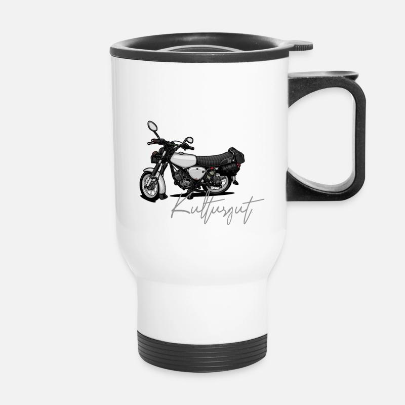 S51 (white) // Illustration - Thermal mug with handle - white