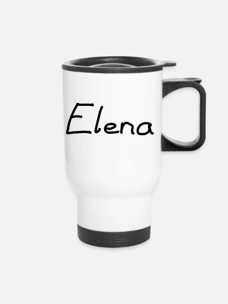 Elena - Thermobecher mit Tragegriff - Weiß